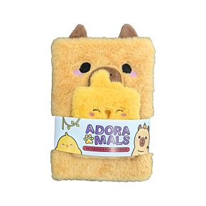 Libreta Peluda Capibara con Bolsa y Mini Libreta