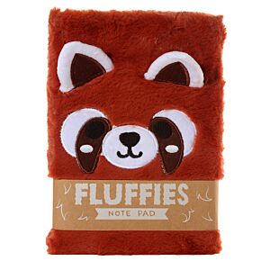 Libreta Peluda - Panda Rojo Animales Adorables Adoramals - Tamaño A5