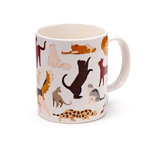 Taza de Porcelana Gatos Feline Fine
