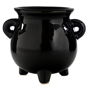 Quemador de Aceite de Cerámica Cuenco Negro Grande