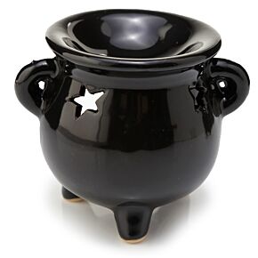 Quemador de Aceite de Cerámica Cuenco Negro Pequeño