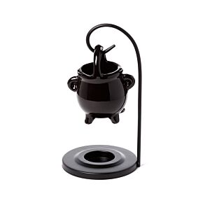 Quemador de Aceite Colgante con Soporte - Caldero Negro