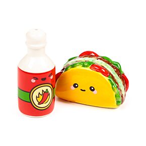 Set de Salero y Pimentero Frida El Taco y Salsa Picante Foodiemals