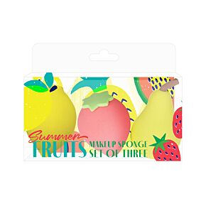 Set de 3 Esponjas de Maquillaje Frutas de Verano