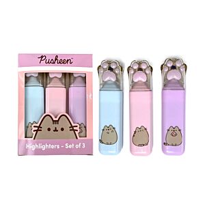 Set de 3 Subrayadores Gato Pusheen