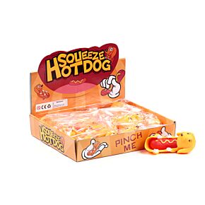 Juguete Estrujable Elástico de Perro Salchicha 
