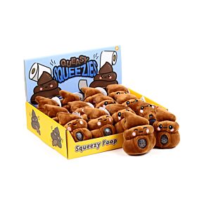 Juguete Estrujable de Peluche Queasy Squeezies Emoticono Caca 