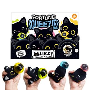 Juguete Estrujable de Peluche Queasy Squeezies Lucky the Black Cat Juguete Estrujable de Peluche Queasy Squeezies Lucky the Black Cat