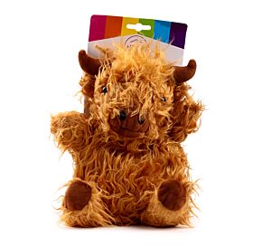 Peluche Térmico de Semillas para Microondas Vaca Escocesa de las Highlands Coo