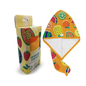 Toalla Turbante de Microfibra con Frutas de Verano