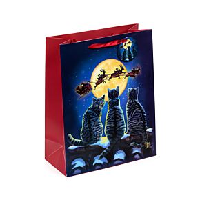 Bolsa de Regalo Lisa Parker Gatos de Navidad Grande