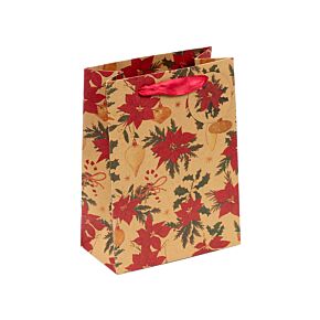 Bolsa de Regalo Navidad Botánica Mediana 