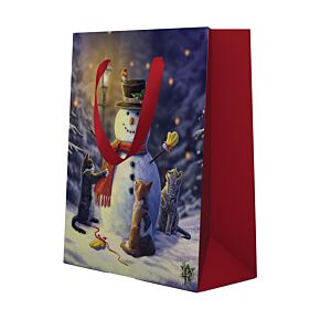 Bolsa de Regalo Lisa Parker Gatos Navideños Little Helpers Grande