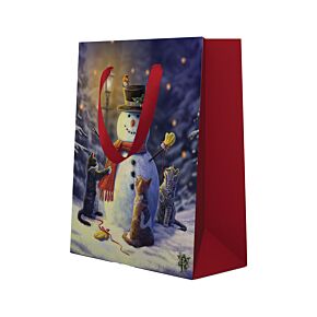 Bolsa de Regalo Lisa Parker Gatos Navideños Little Helpers Mediana