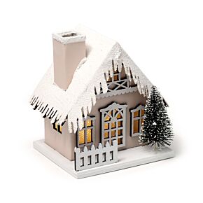 Casa Decorativa LED de Navidad Cubierta de Nieve