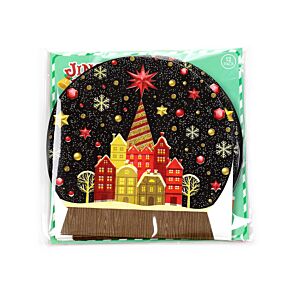Paquete de 12 servilletas de Papel Bola de Nieve de Navidad