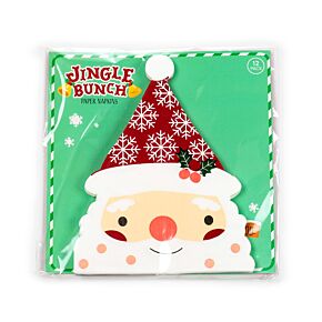 Paquete de 12 servilletas de Papel Papá Noel Navidad