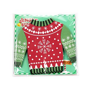 Paquete de 12 servilletas Jersey de Navidad
