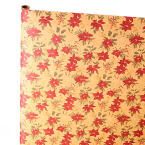 Rollo de Papel de Envolver Navidad Botánica 