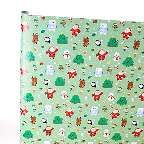 Rollo de Papel de Envolver Navidad Gingle Bunch