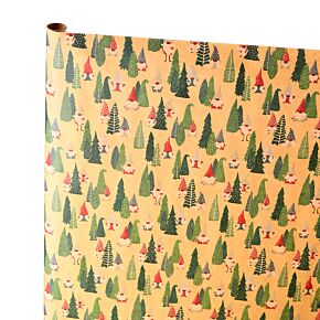 Rollo de Papel de Envolver Navidad Gnomo Jolly Gonk 