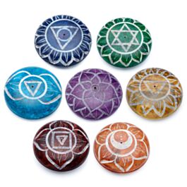 Quemador de Incienso de Varillas Piedra de Jabón Chakra