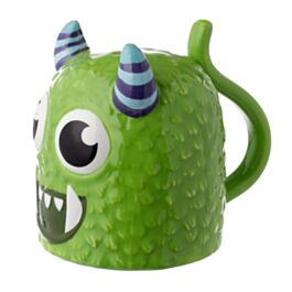 Tazón de Cerámica 3D con Forma Monstruo Monstarz Verde del Revés