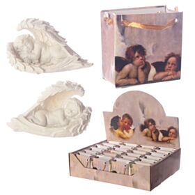 Figura Ángel Bolsa de Regalo Ángel Querubín entre Alas