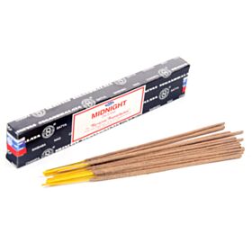 12 Varillas de Incienso Nag Champa Satya Medianoche