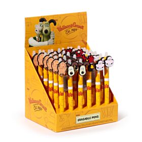 Bolígrafo Borrable Inkdredible con Tope PVC Wallace y Gromit