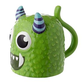 Tazón de Cerámica 3D con Forma Monstruo Monstarz Verde del Revés