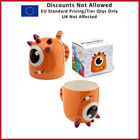 Tazón de Cerámica 3D con Forma Monstruo Monstarz Naranja del Revés