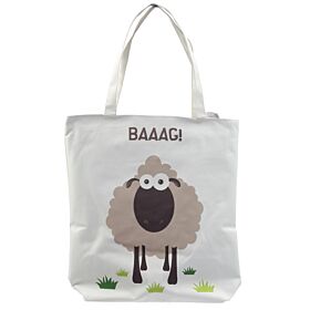 Bolso de Algodón con Forro y Cremallera Oveja