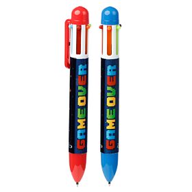 Bolígrafo Multicolor con 6 Colores Videojuegos Game Over