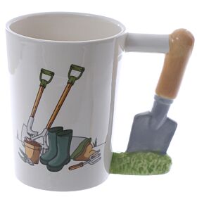 Taza de Cerámica Jardín Asa con Forma de Paleta