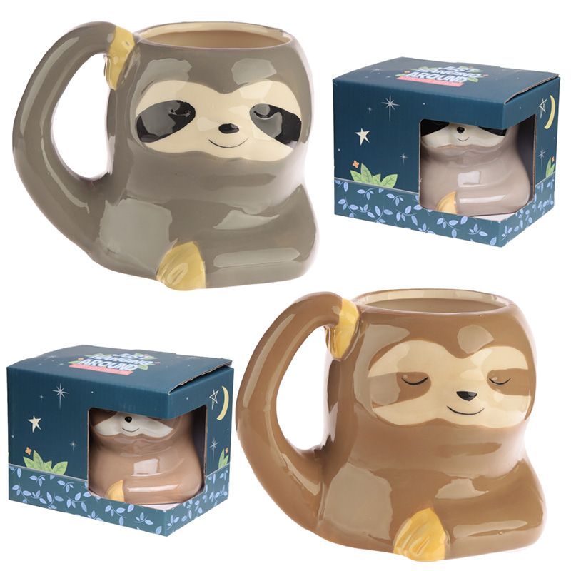 Taza de Cerámica con - Oso Perezoso Relajado