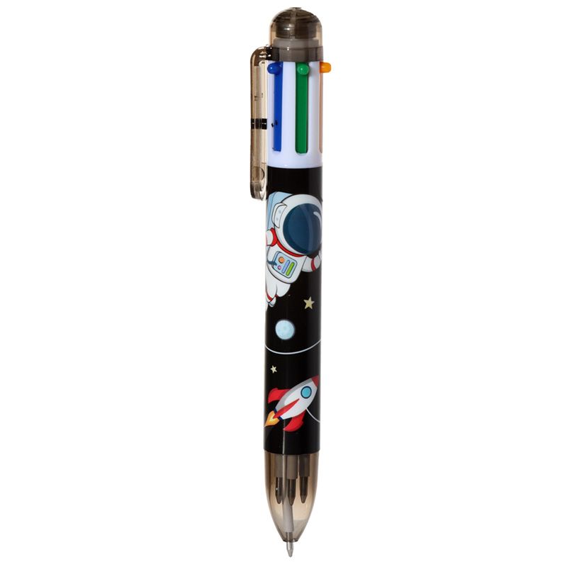Bolígrafo Multicolor con 6 Colores Diseño Espacial