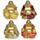 Figura de Buda Mini Buda Chino que Ríe de la Suerte con Purpurina 8cm