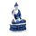 Figura de Buda Blanco y Azul Tailandés Postura Lotus