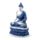 Figura de Buda Blanco y Azul Tailandés Postura Lotus