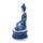 Figura de Buda Blanco y Azul Tailandés Postura Lotus