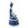 Figura de Buda Blanco y Azul Tailandés Postura Lotus