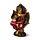 Figura de Buda Tailandés Rojo y Dorado Lotus