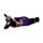 Figura de Buda Tailandés Morado y Negro - Buda Tailandés Postura Reclinada