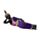 Figura de Buda Tailandés Morado y Negro - Buda Tailandés Postura Reclinada