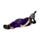 Figura de Buda Tailandés Morado y Negro - Buda Tailandés Postura Reclinada