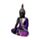 Figura de Buda Tailandés Morado y Negro - Buda Tailandés Postura Meditación