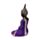 Figura de Buda Tailandés Morado y Negro - Buda Tailandés Postura Meditación