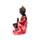 Figura de Buda Tailandés en Rojo, Negro y Oro