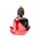 Figura de Buda Tailandés en Rojo, Negro y Oro